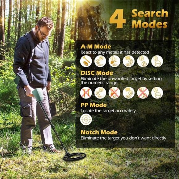 Metal Detector for Adults Professional - IP68 Waterproof Metal Detector - Picture 3 of 7